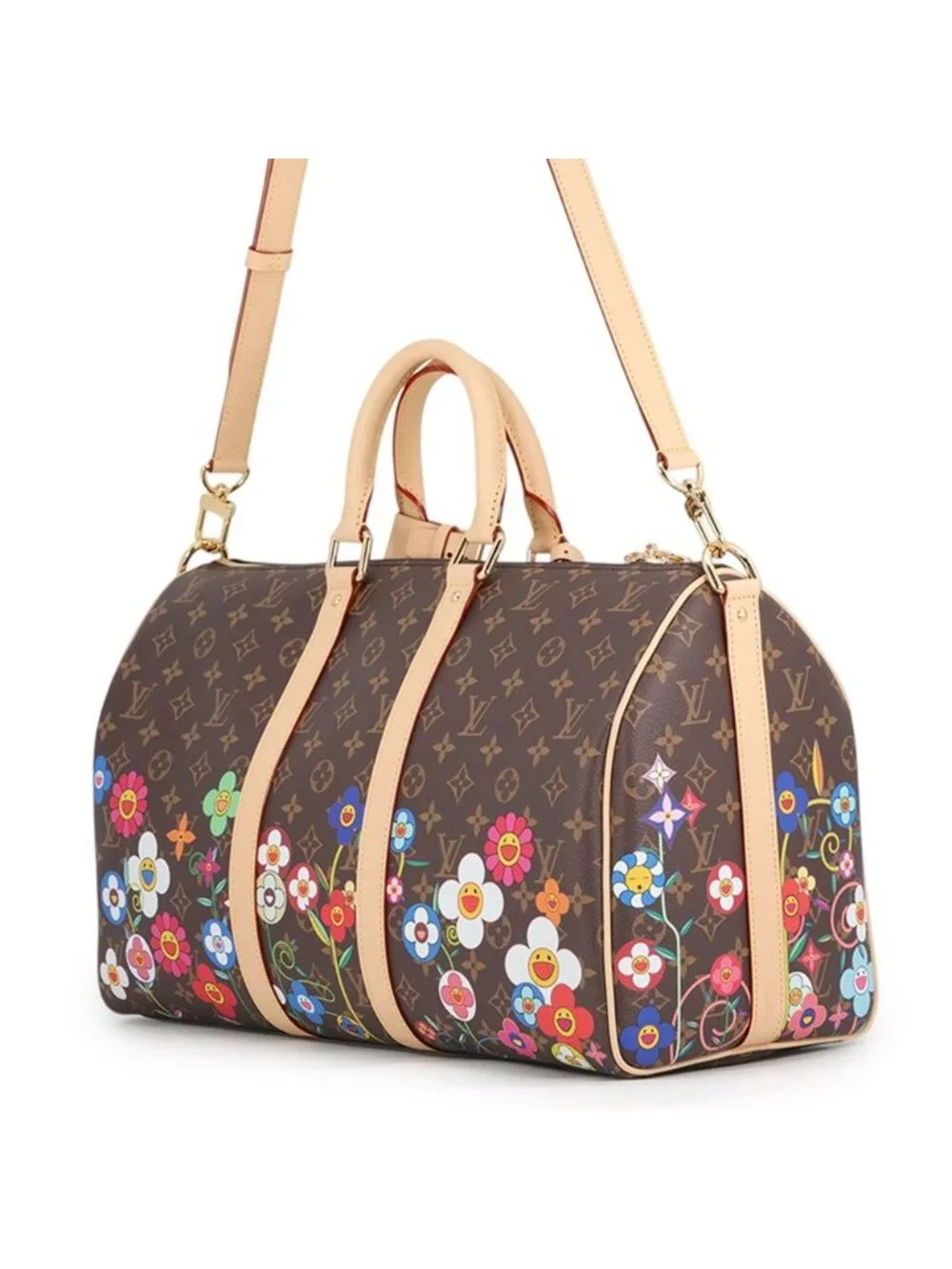 Louis Vuitton Boston Bag Monogram LV TM Keepall Bandouliere 45 Travelbag
